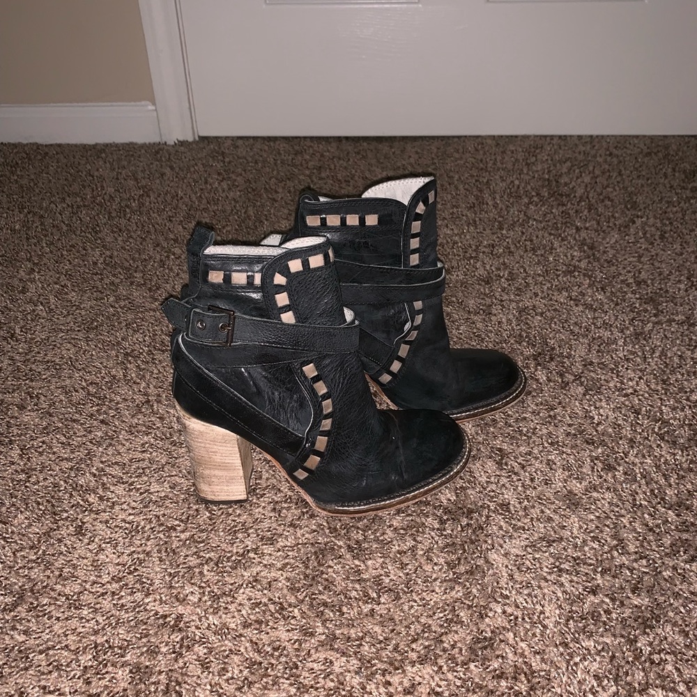 Free People Black Lester Boots